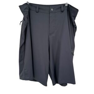 NRS Guide Wear Cargo Shorts Mens 40 Gray Nylon Spandex Outdoor Hiking Tech